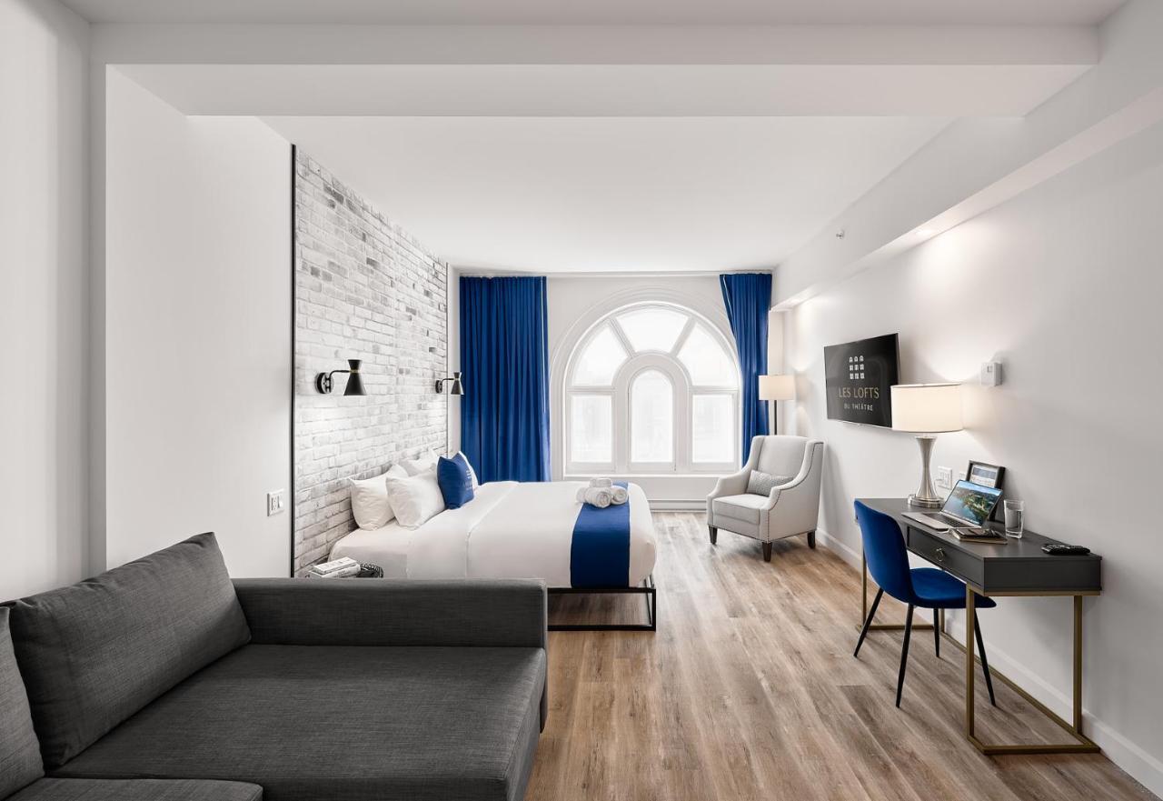 Апартаменты Les Lofts Du Theatre Квебек Экстерьер фото